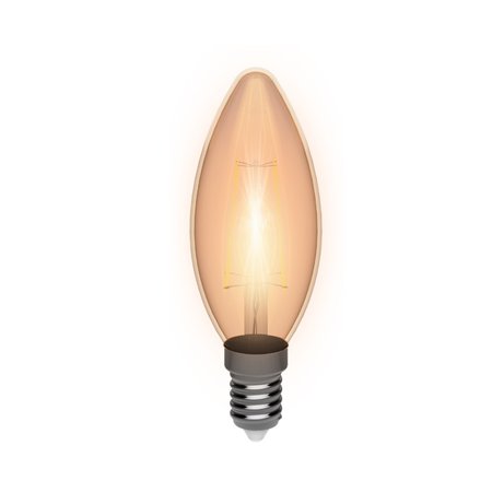 VINTAGE LED KAARS 4W 340 LM (=30W) E14 / 320° / 1800K