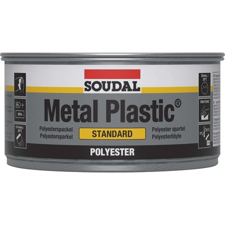 SOUDAL METAL PLASTIC GRIS 250G